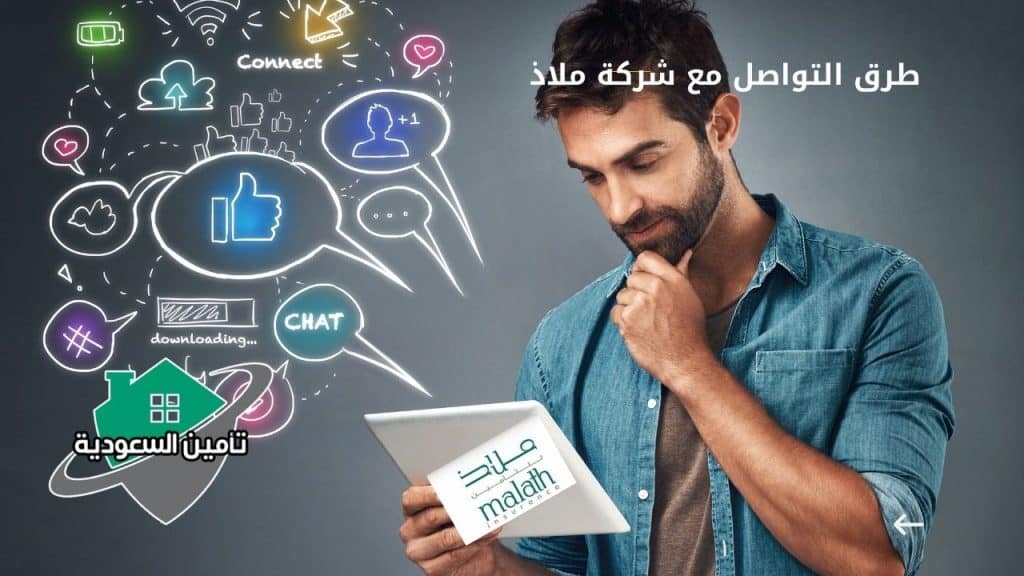 طرق التواصل مع شركة ملاذ